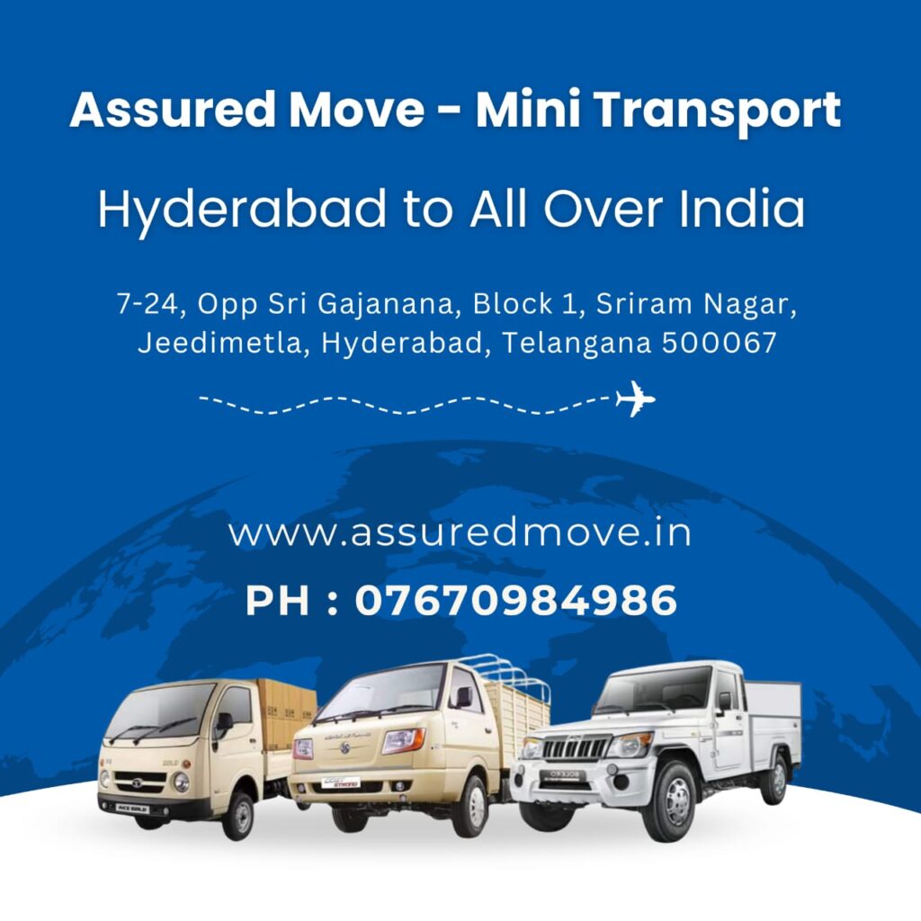 Min Trucks for rent in Hyderabad